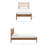 Zane Twin Size Spindle Bed Frame In Walnut-638095811-638095810