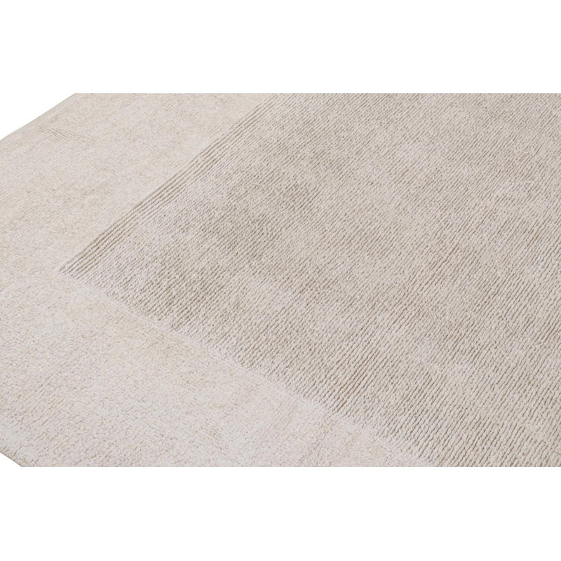 Hand Knotted Area Rug in Beige