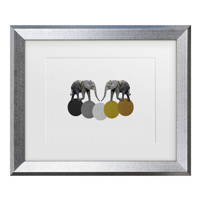 Œuvre encadrée «Bachel Orara Studio éléphants»