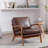 Gianni Upholstered Wooden Accent Chair With Cushions-102751768
