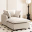 Lit simple en chenille avec siège large et fauteuil mobile, élégant pour le salon et la chambre à coucher, rembourrage moderne en mousse haute-1393623190