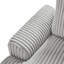 Canapé modulaire surdimensionné de 129 po en forme de U de 129 po Canapé moderne recouvert de velours côtelé doux avec une chaise longue pour le salon, gris