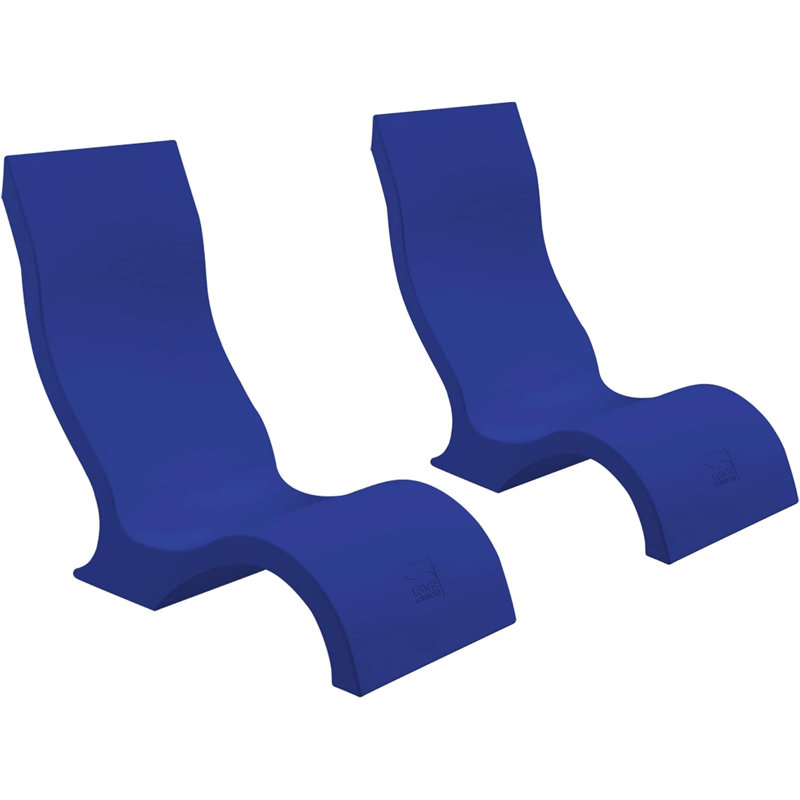 Chaise longue Ledge dans une chaise de piscine (2), Bleu marine