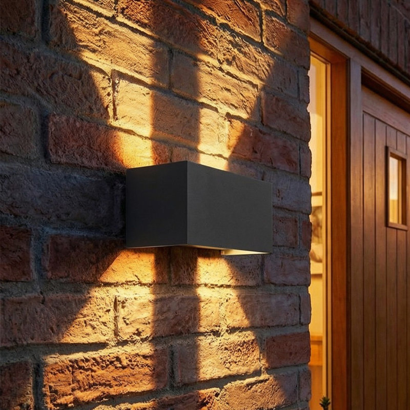 Outdoor Integrated LED Adjustable Beam Up & Down Wall Light, Anthracite