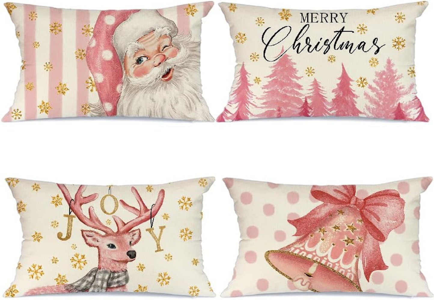 https://assets.wfcdn.com/im/82389492/compr-r85/2585/258529825/christmas-pillow-covers-12x20-set-of-4-for-christmas-decorations-santa-claus-christmas-tree-reindeer-pink-bow-polka-dots-stripes-christmas-pillows-throw-pillow-covers-christmas-farmhouse-decor.jpg