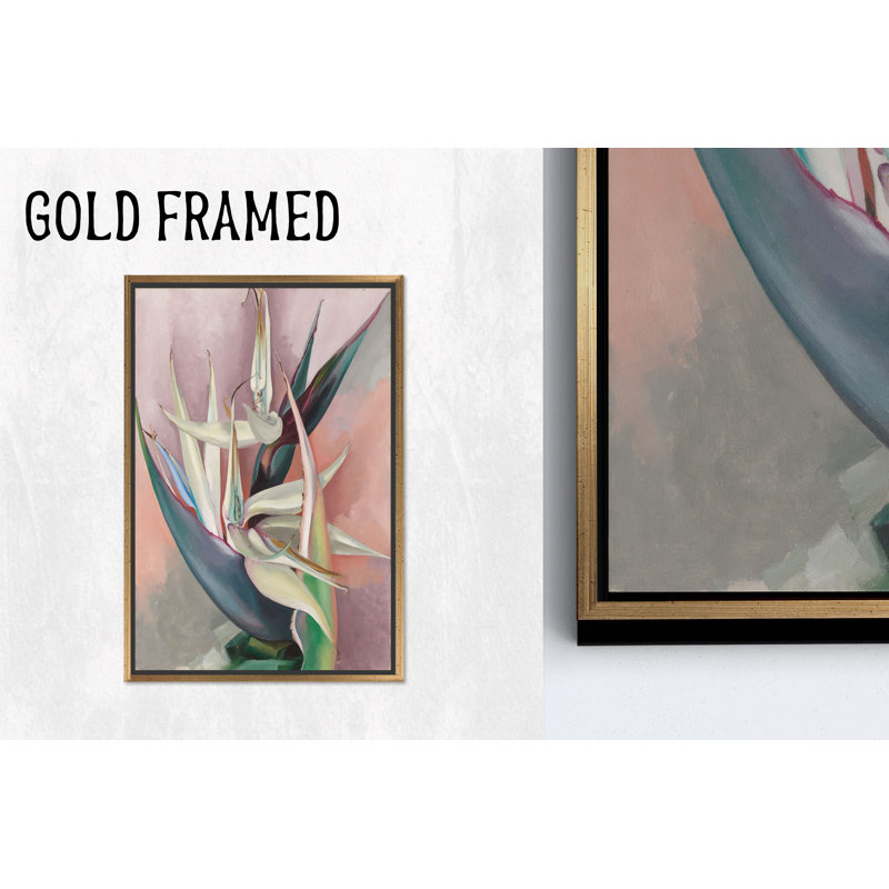 Impression sur toile Vibrant Bird of Paradise: œuvre d'art florale abstraite, H: 31,6 po x l: 23,7 po
