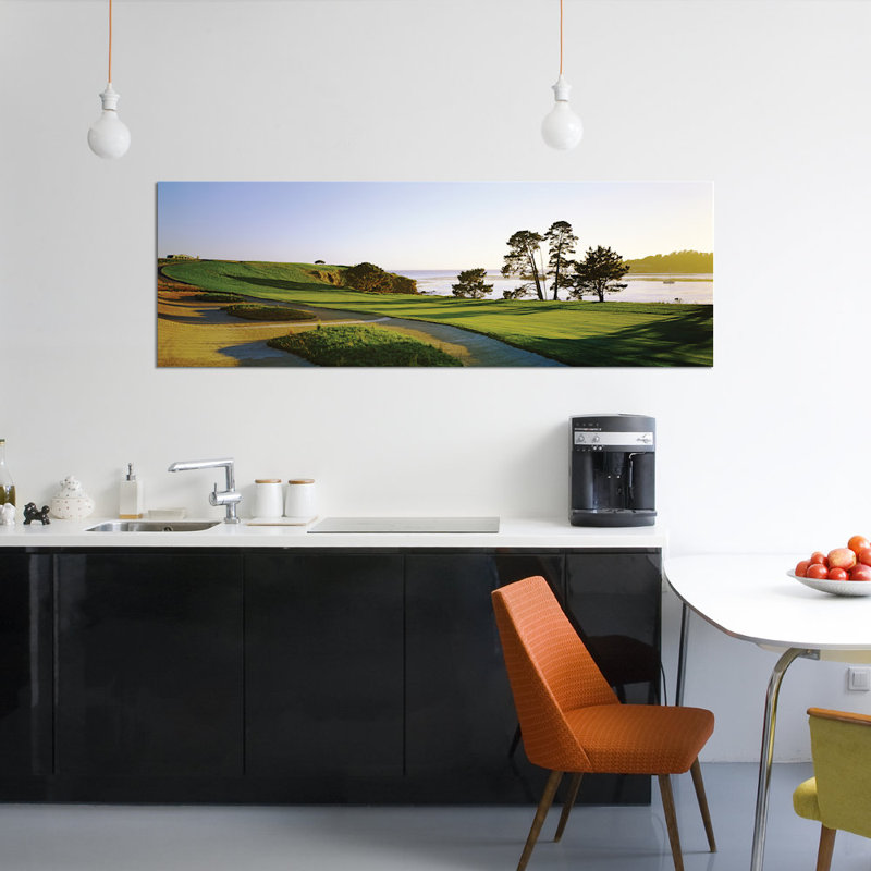 « pebble beach golf course 4, pebble beach, monterey county, california, usa », reproduction de photo sur toile, Toile tendue