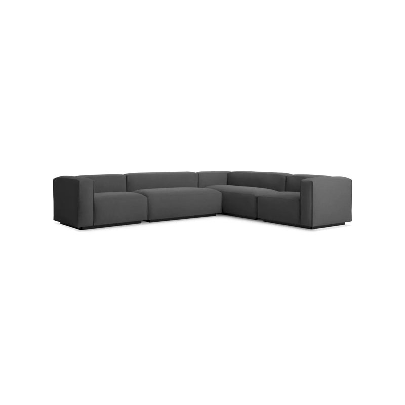 Cleon Modular Sectional, Left Hand Facing, Maharam Meld in Panda