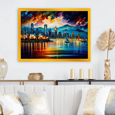 " Vancouver Skyline At Sunset I "