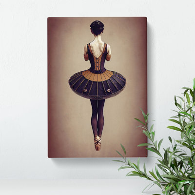 Vintage Ballerina - Wrapped Canvas
