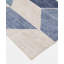 Tapis d'intérieur en polyester géométrique beige / bleu 2 pi 3 po x 6 pi George Oliver
