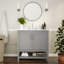 Meuble-lavabo de 36 po avec lavabo encastré et tablette de rangement ouverte Castielle-1016452976-1016452983