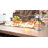 43inch Outdoor Propane Gas Fire Pit Table 50,000 Btu With Wind Guard