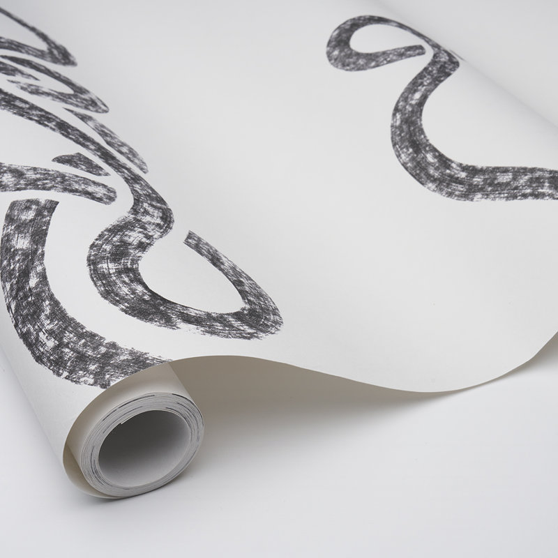 Schumacher x Backdrop Rhapsody Wallpaper, Graphite