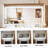 44.4" Elegant Vanity Table with Large Lighted Mirror & Power Outlet, Dressing Table with 7 Drawers & Shelves