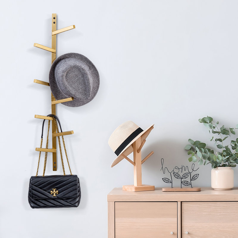 Metal 8 - Hook Wall Mounted Coat Rack