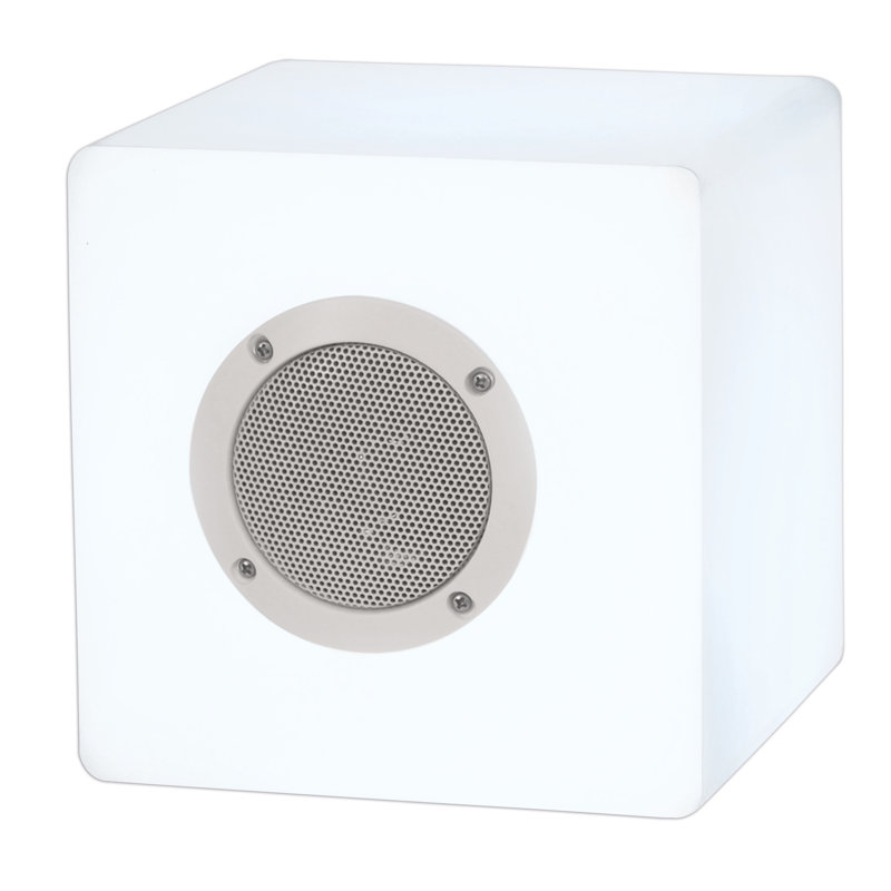 Ednamay White Plug-in/Battery Powered Integrated LED Flood Light