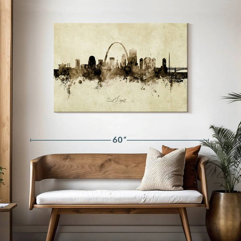 St. Louis, Missouri, horizon X, H 30 po x l 45 po