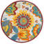 Tapis floral intérieur jaune / bleu / rouge intérieur / extérieur-624703368