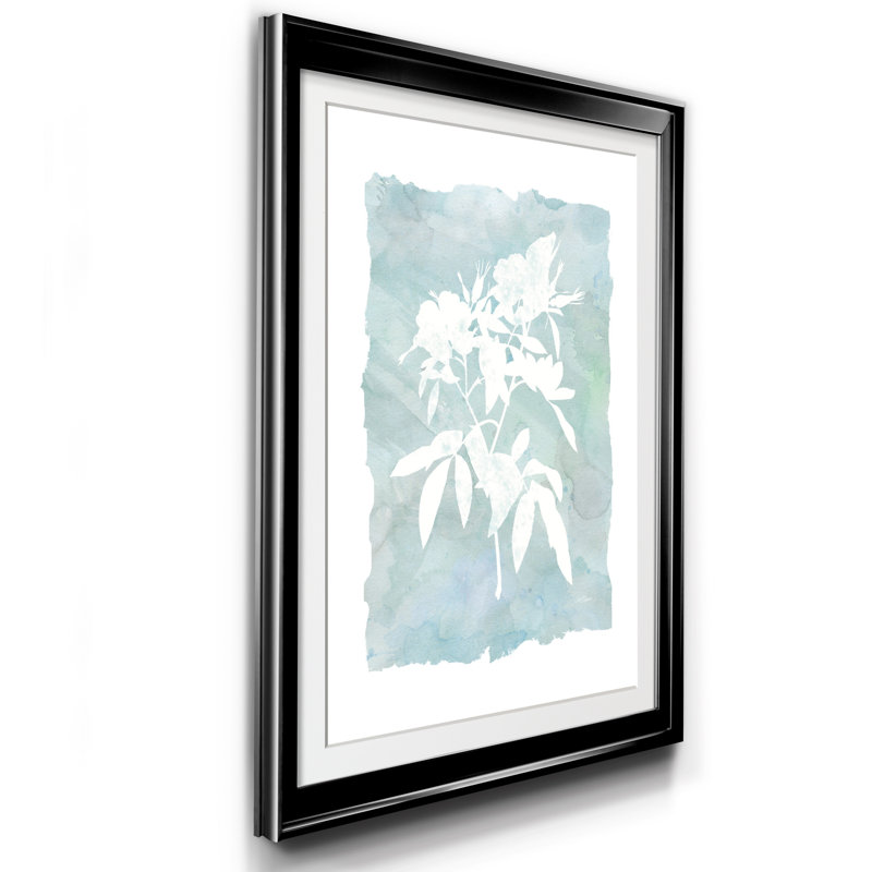 Silhouette botanique III - cadre photo, reproduction d'art, H 18,5 po x l 24,5 po x P 1,5 po, Noir