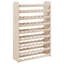 Support à vin en bois de pin massif 28,5 x 9,8 x 43,9 po
