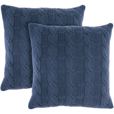  100% Cotton Throw Square Pillow Cover & Insert