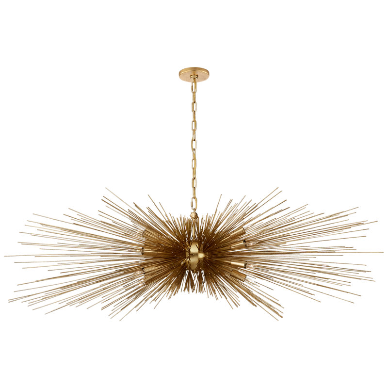 Kelly Wearstler Strada Large Linear Chandelier, Gold