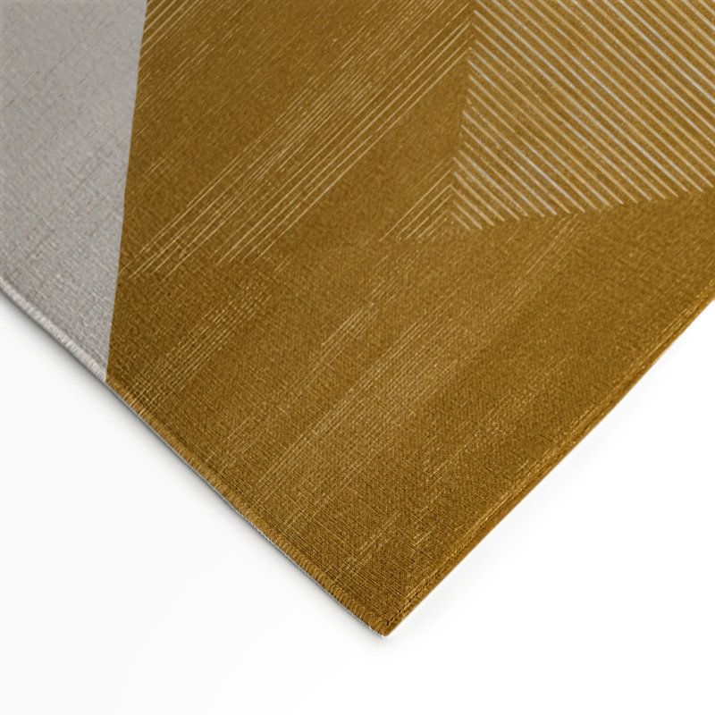 Tapis d'intérieur et d'extérieur à carreaux brun, Rectangle 5 pi x 7 pi