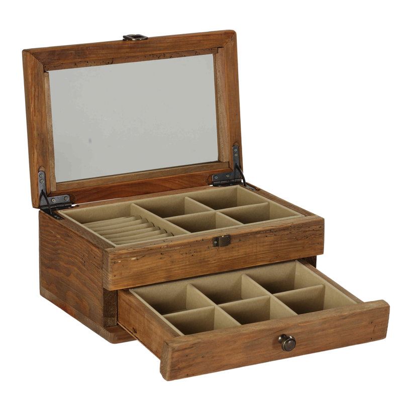 Hudson Wood Jewelry Box + Drawers