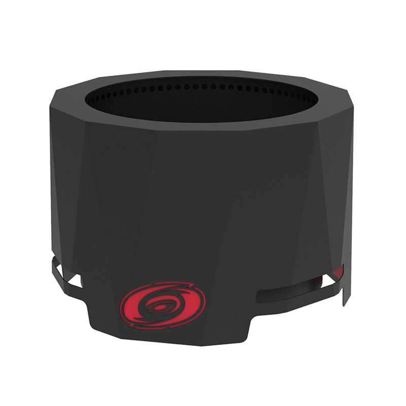 Round Steel Wood Burning Smokeless Fire Pit, Carolina Hurricanes