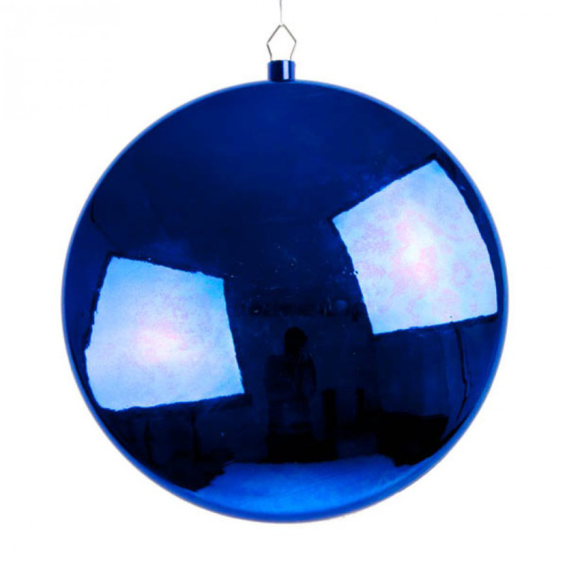 Bauble, 30cm W x 30cm H, Blue