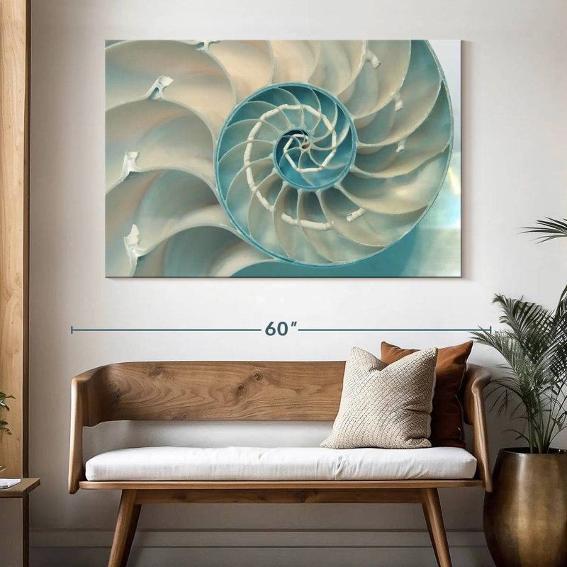 Inside A Nautilus Shell, 34" H x 51" W