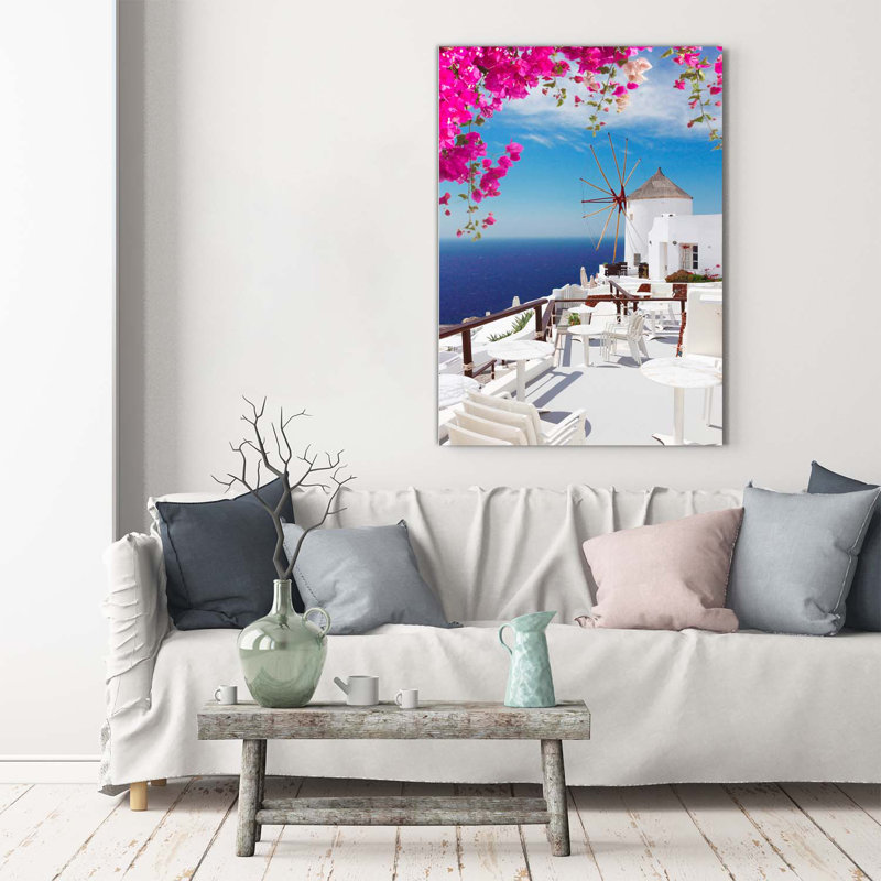 Santorini Greece - Wrapped Canvas Print