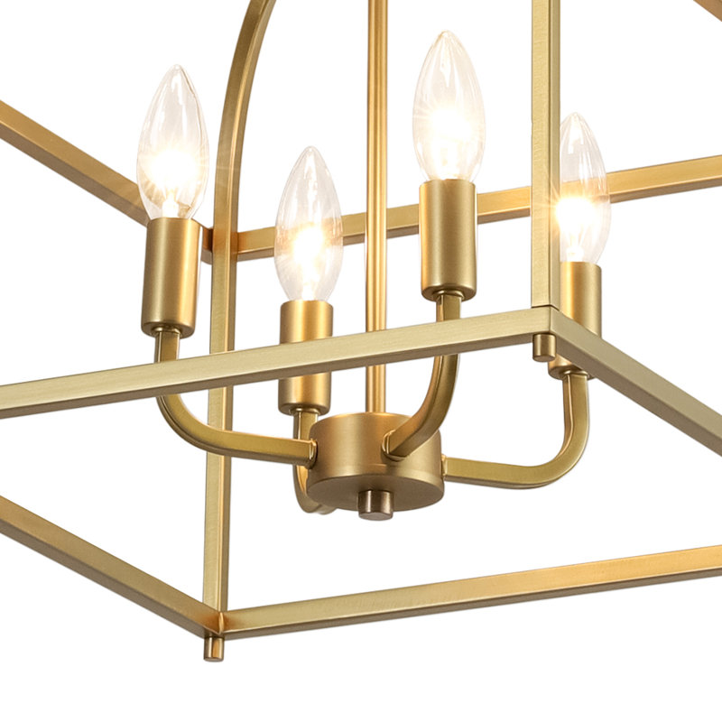 Plafonnier semi-encastré à 4 lumières