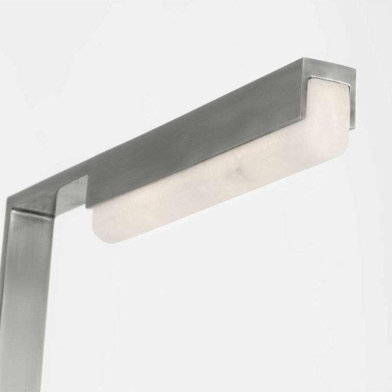 Linea LED Floor Lamp, Antique Nickel