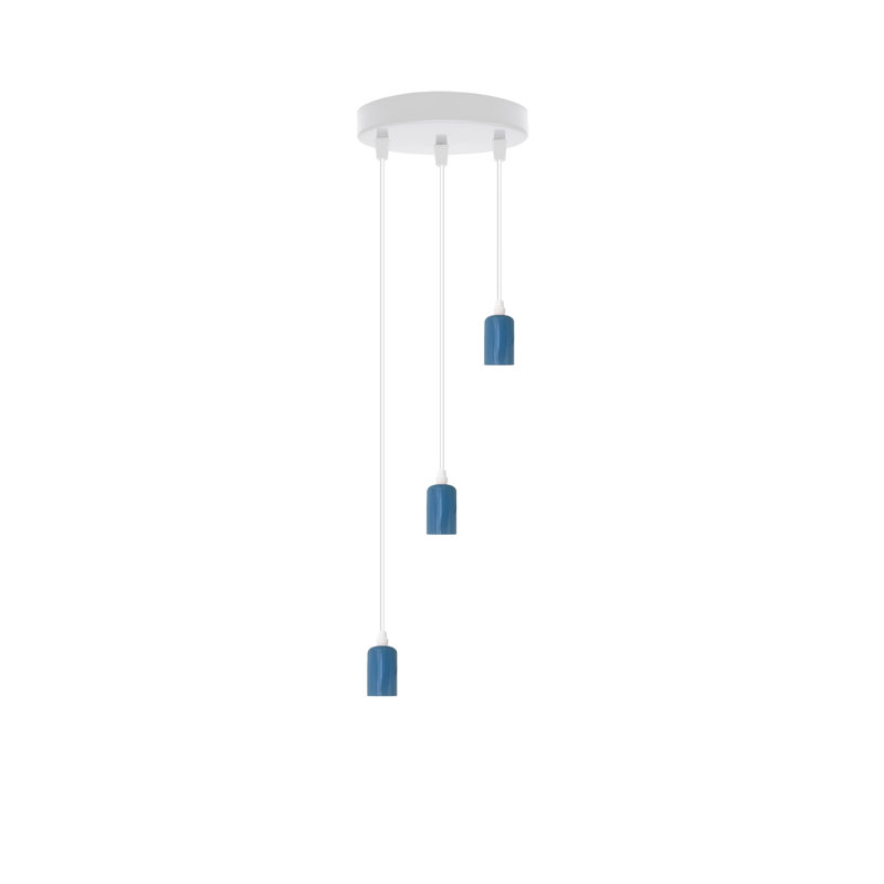 Liyat 3 - Light Blue Cluster Pendant