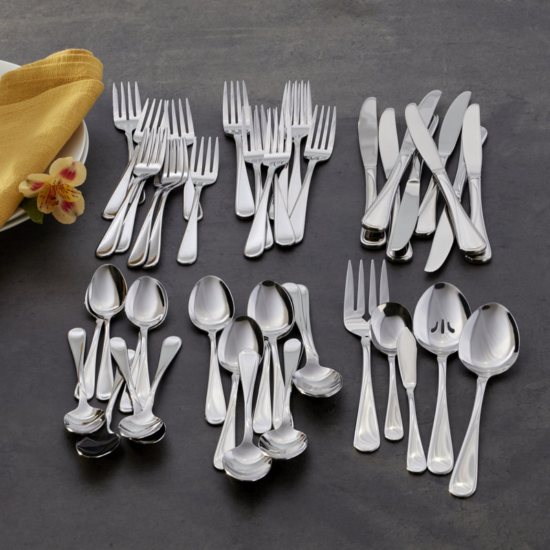 Oneida Flight 45 Piece Everyday Flatware Set, Service For 8