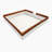 King Size Upholstered  Daybed Frame with Fence and Stairs,(BROWN+WHITE)