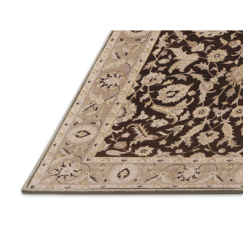 Tapis oriental brun / beige Lave, Rectangle 8 pi x 12 pi