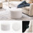 Regeani 22.6" Modern Round Upholstered Pouf Ottoman-993578369