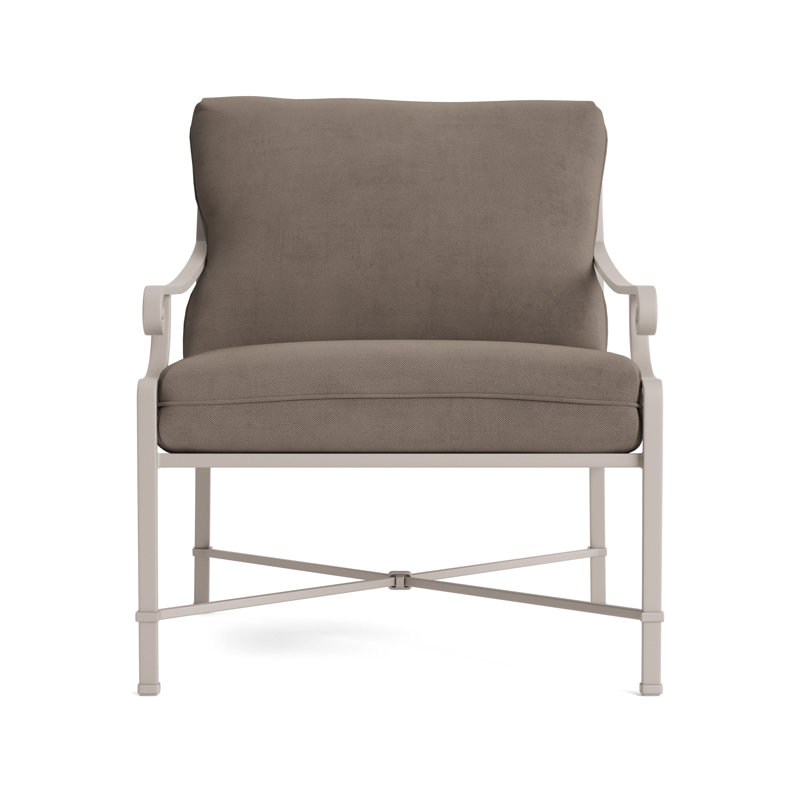 Venetian Outdoor Lounge Chair, Fusion Charcoal, Dove Smooth