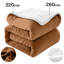Haffa Reversible Sherpa Fleece Throw Blanket - Ultra-Soft, Warm & Cozy Comfort for All Seasons-121299952-121299954