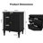 Mid-Century Modern Nightstand with Draws（set of 2）-1364703455