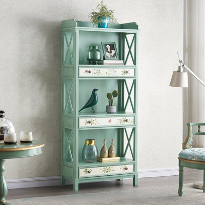 American-style Painted Living Room Display Cabinet