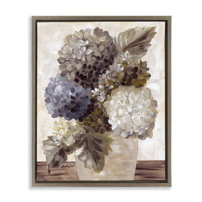 «Full Hydrangea Blooms», art mural encadré par Kelley Talent