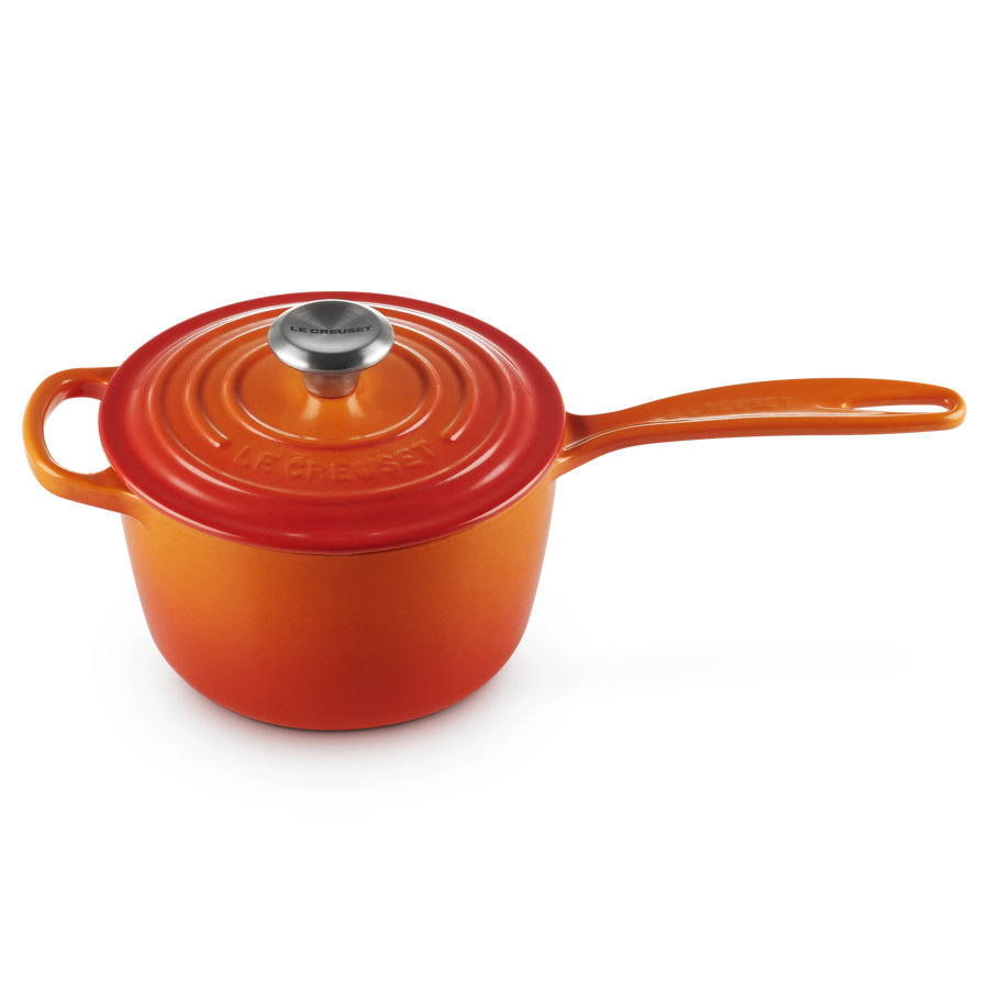 Le Creuset Enameled Cast Iron Saucepan with Lid
