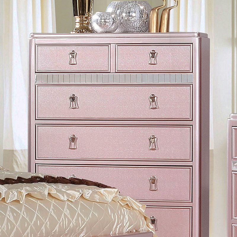 Mobilier de chambre à coucher de style contemporain avec garniture de miroir 1Pc