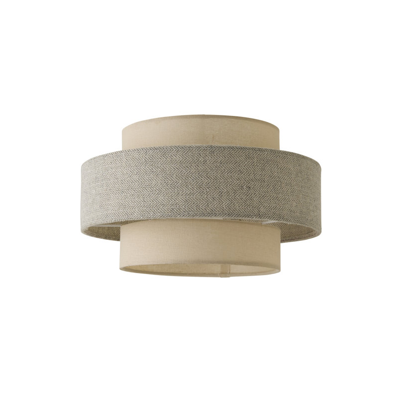 Nellie 19cm H Linen Novelty Pendant Shade ( Clip On ), Cream