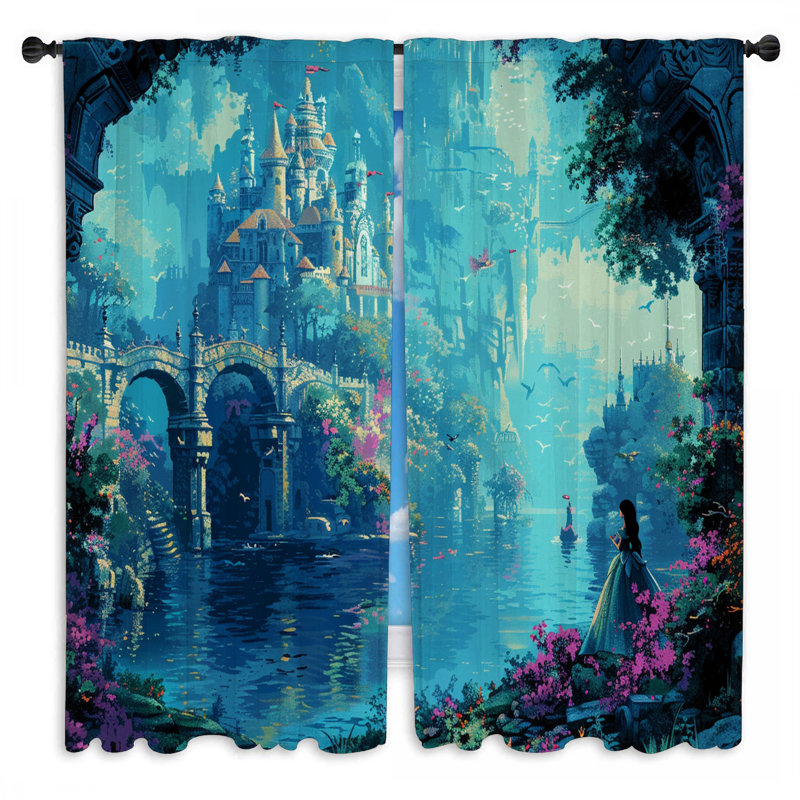 Paire de rideaux obscurcissant en polyester Mehdo, L 56 po x L 78 po