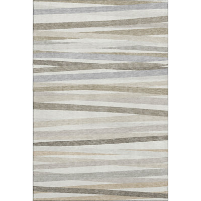 Premium Machine Washable Natoma AMF997 Stripes Rug